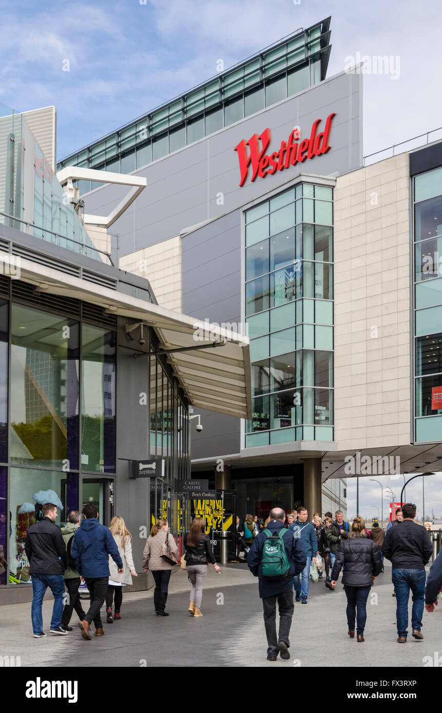 Westfield Shopping-Center in Shepherds Bush, London Stockfoto