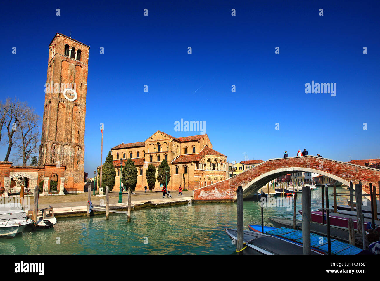 Die Kirche der Heiligen Maria & Donato (Chiesa dei Santi Maria e Donato), Insel Murano, Venedig, Veneto, Italien Stockfoto