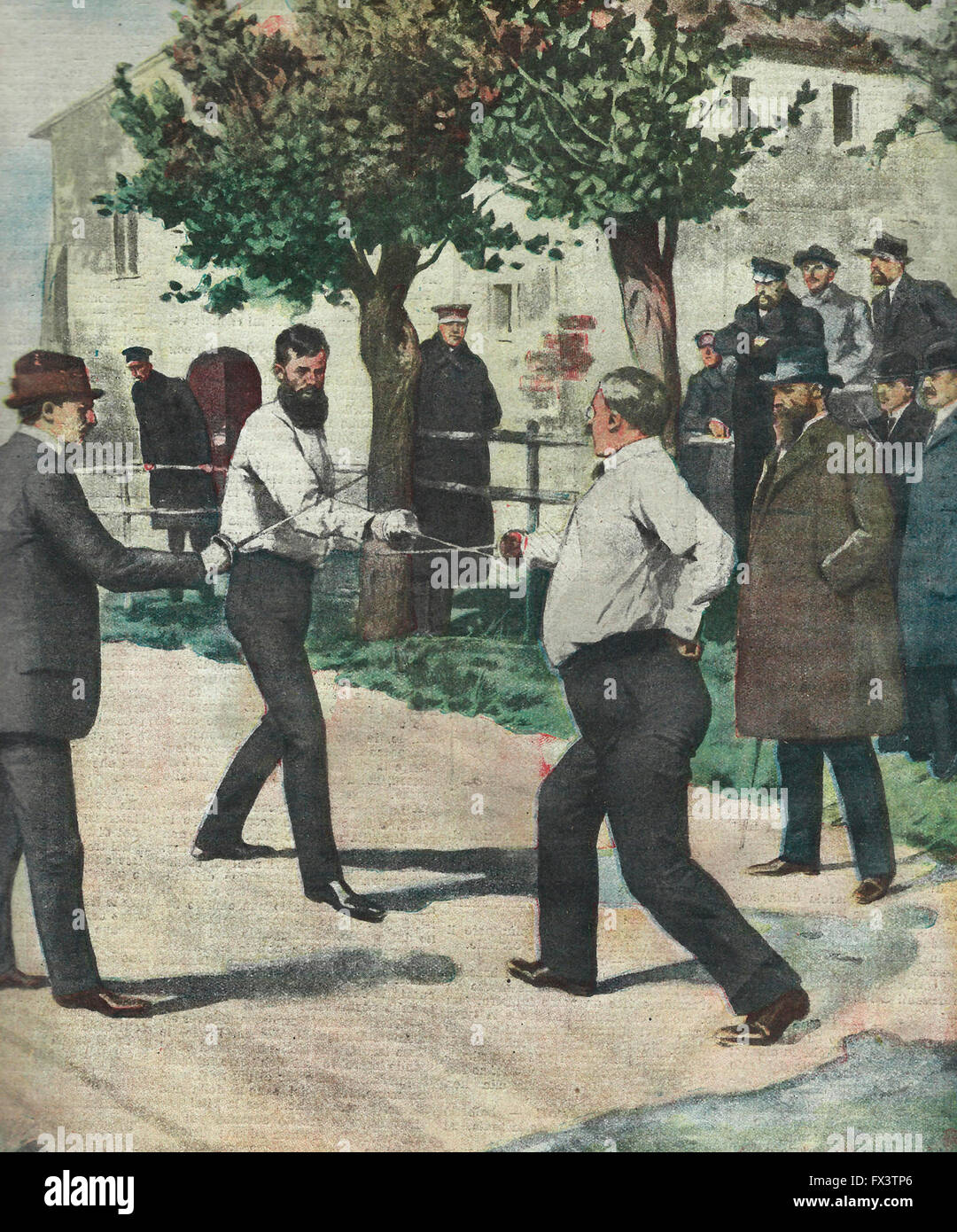 Die Anfänge der parlamentarischen Arbeit des Gesetzgebers XXIV... Cambarottal - De Felice Duell, 1913 Stockfoto