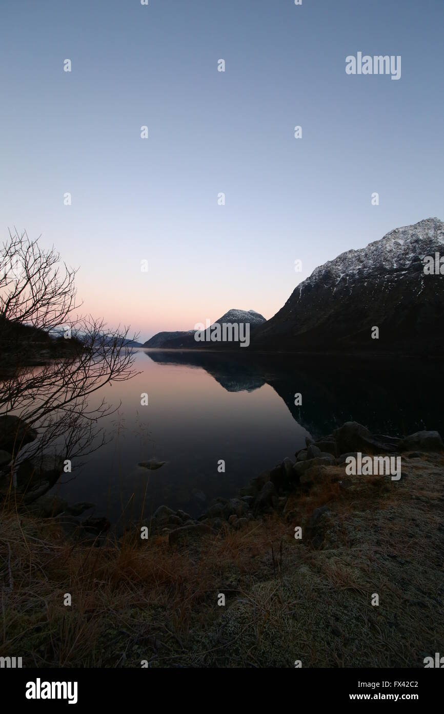 Fjorde, Tromsø, Norwegen Stockfoto