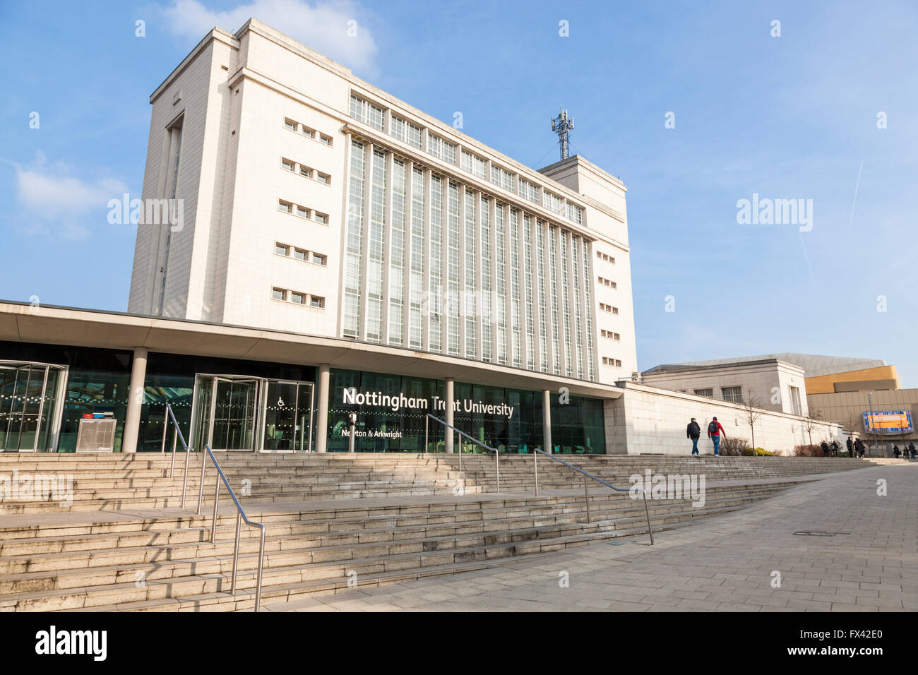 Newton Gebäude, Nottingham Trent University (NTU), Nottingham, England, Großbritannien Stockfoto