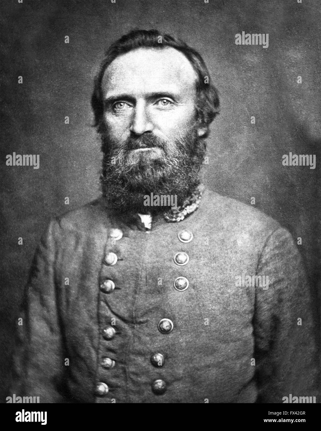 General "Stonewall" Jackson, General der Konföderierten während des amerikanischen Bürgerkriegs. General Thomas Jonathan Stonewall"" Jackson Stockfoto