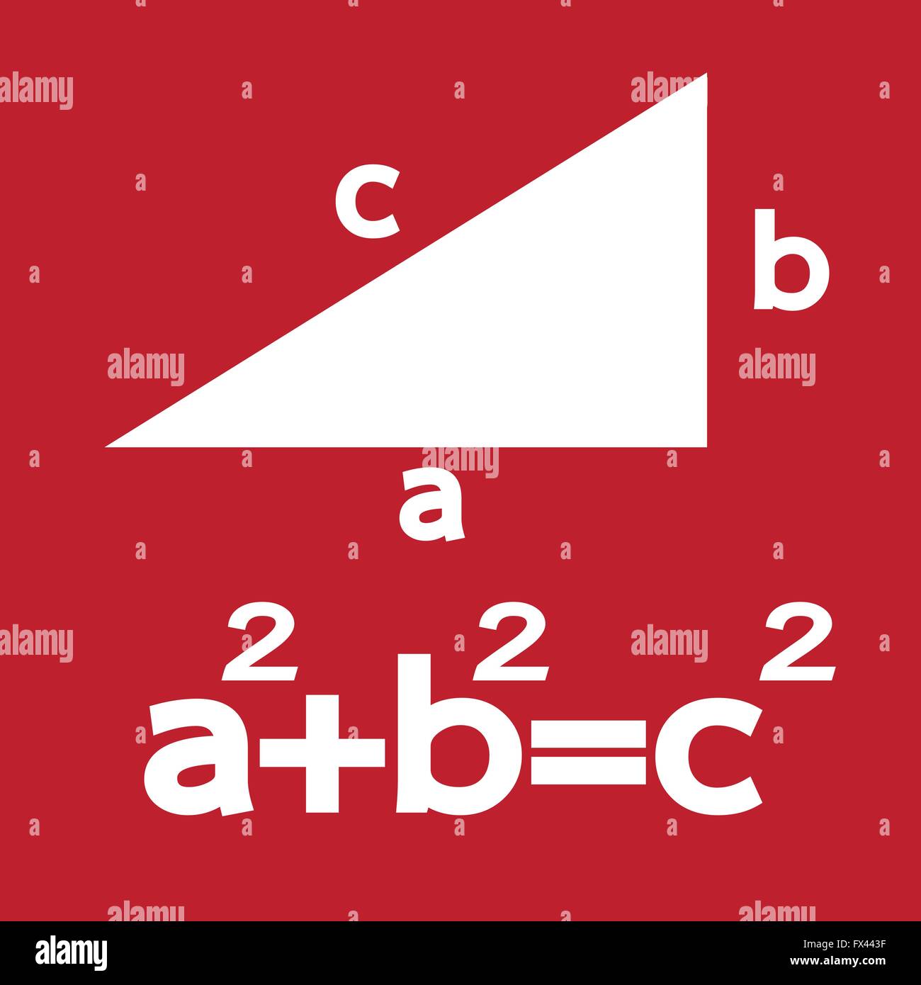 Pythagoras Pythagoras Symbol Illustrationskunst Stock Vektor