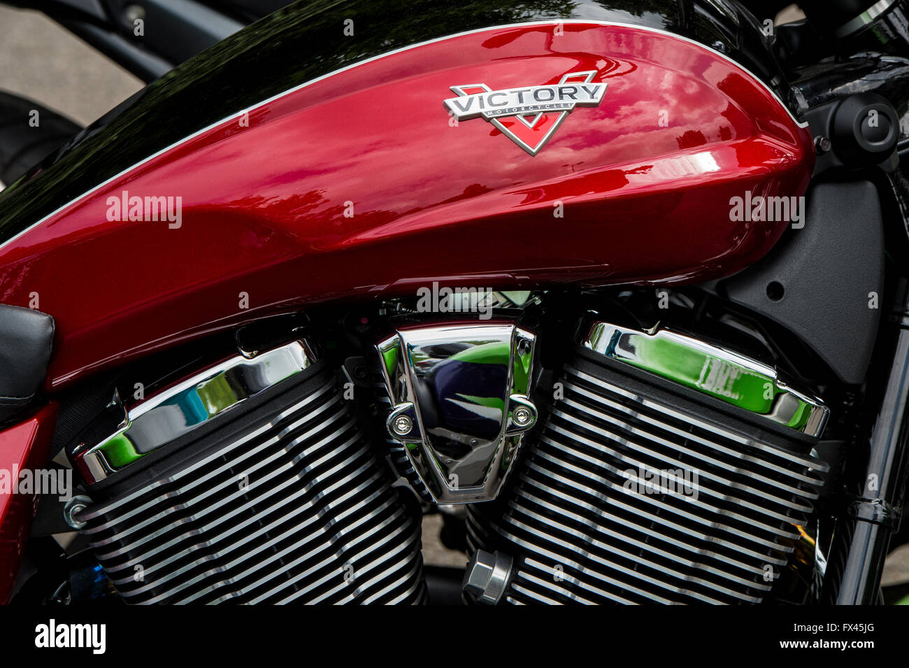 Sieg Motorrad. Amerikanische Motorrad Stockfoto