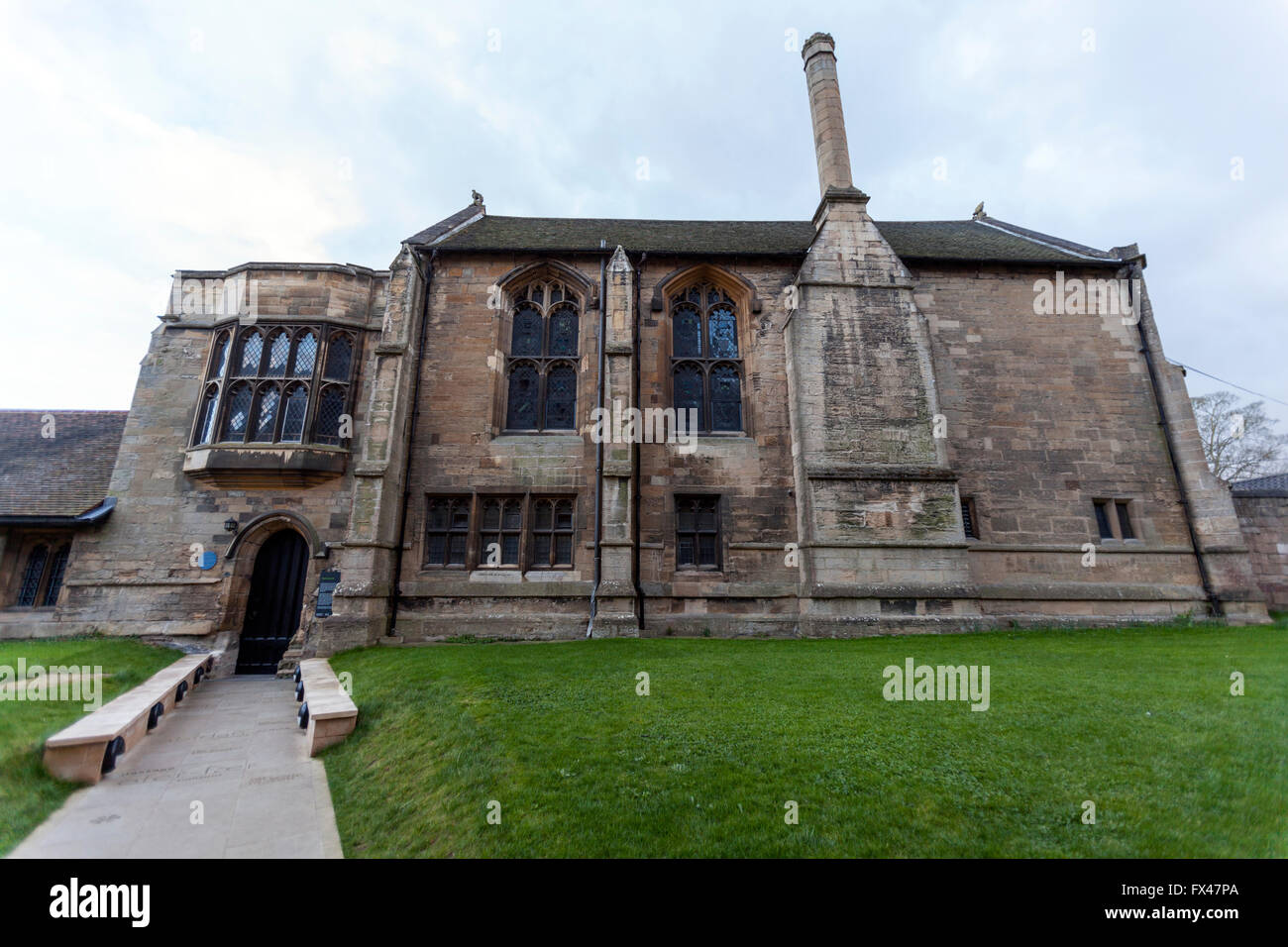 Mittelalterliches Haus in der Nähe von Southwell Minster, Nottinghamshire, England, UK Stockfoto