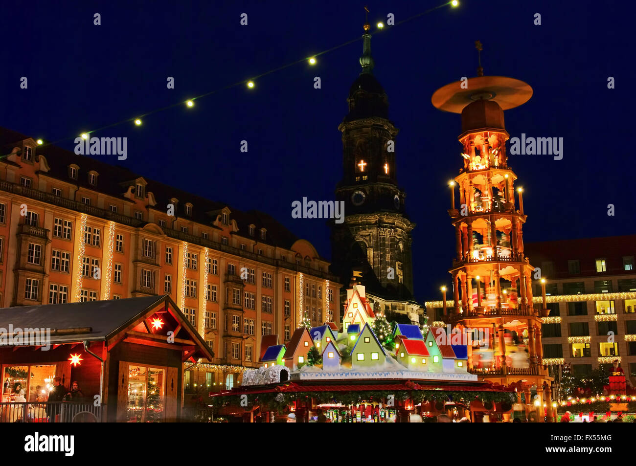 Weihnachtsmarkt Dresden - Dresden Weihnachtsmarkt 19 Stockfoto
