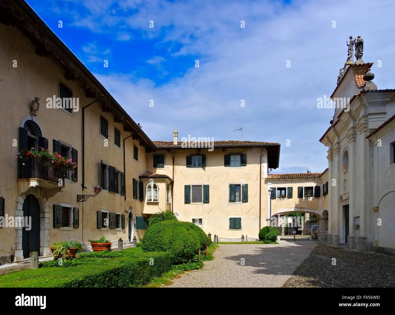 Strassoldo in Italienisch, Castello di Sotto - Strassoldo in Italien, Castello di Sotto Stockfoto