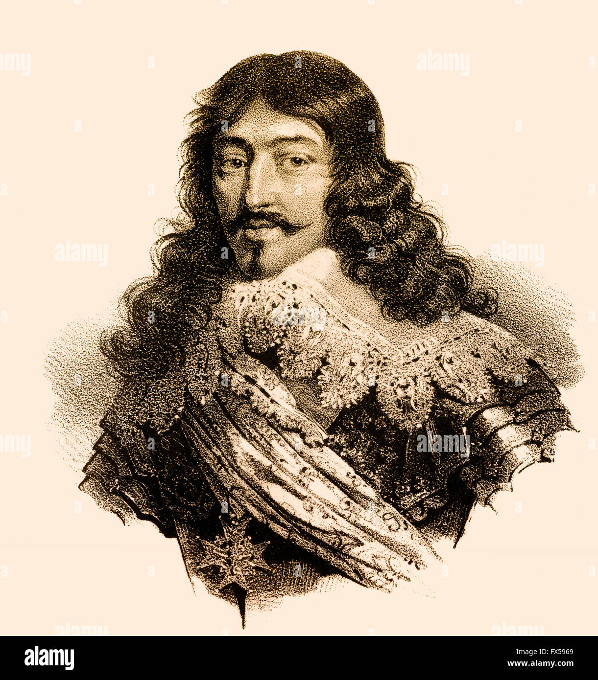 Louis XIII, Louis le Juste, Ludwig XIII., 1601-1643 König von Frankreich und König von Navarra als Louis II Stockfoto