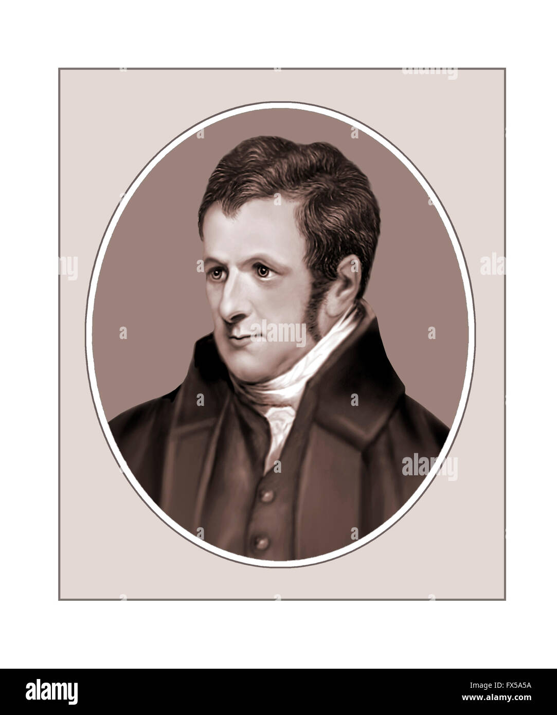 Humphry Davy, 1778-1829, Chemiker, Wissenschaftler Stockfoto
