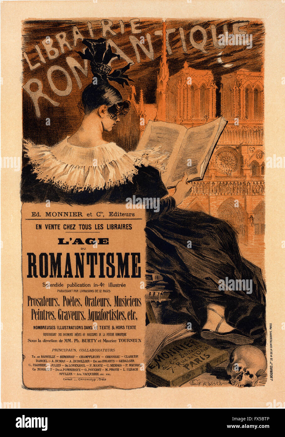 Eugène Grasset - Librairie Romantique Stockfoto