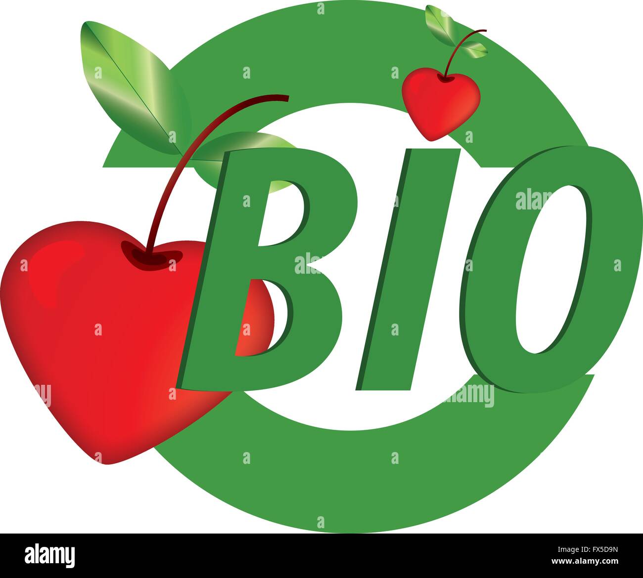 Logo-biologische Stock Vektor