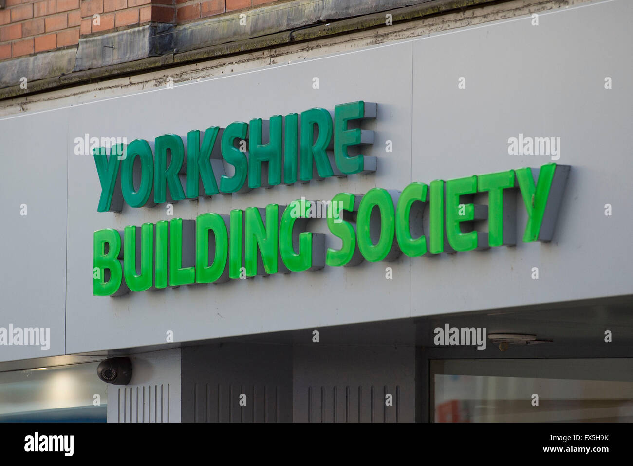 Yorkshire Building Society YBS unterzeichnen Logo. Stockfoto