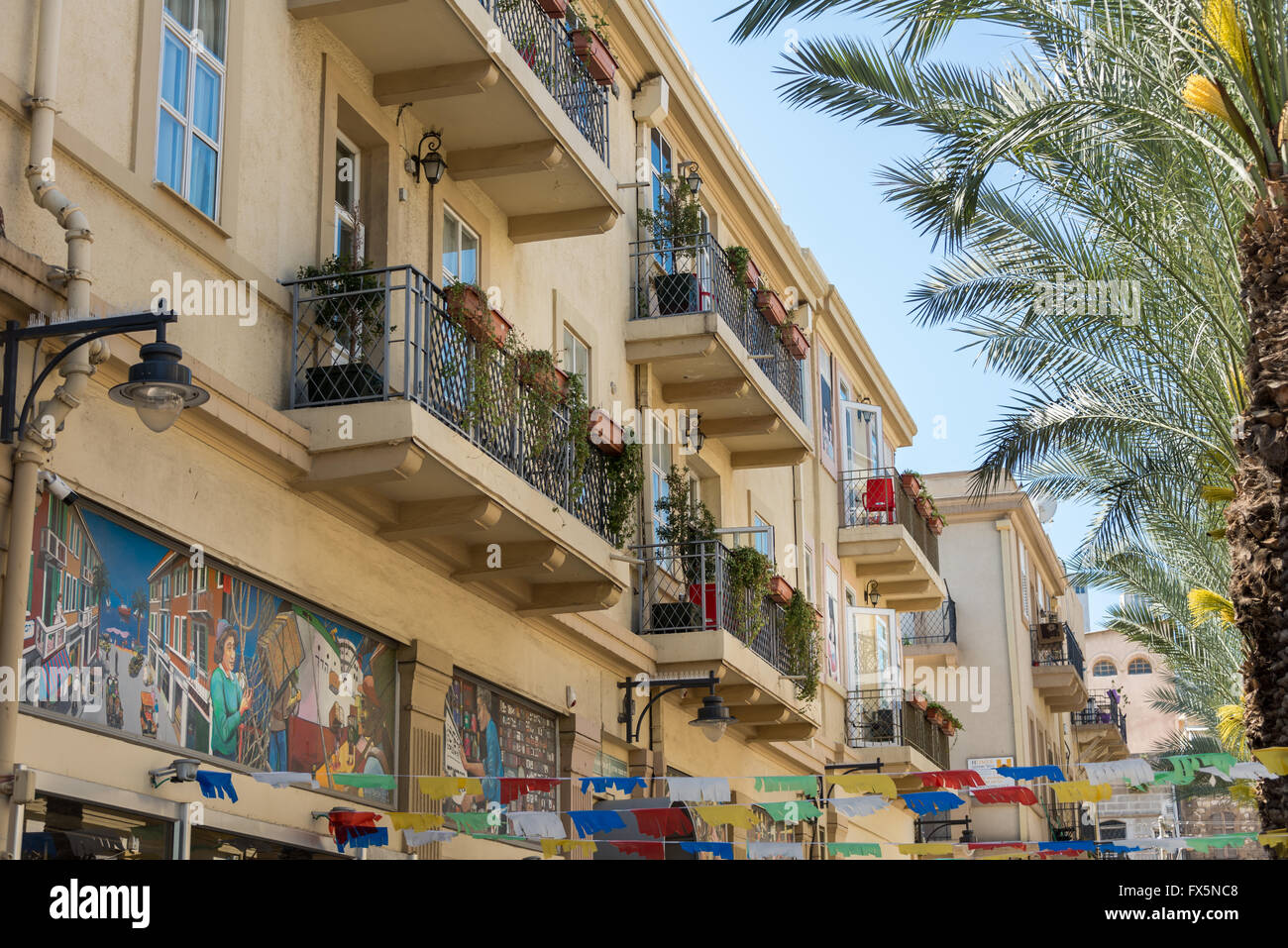 Old Commercial Center in Haifa, Israel Stockfoto