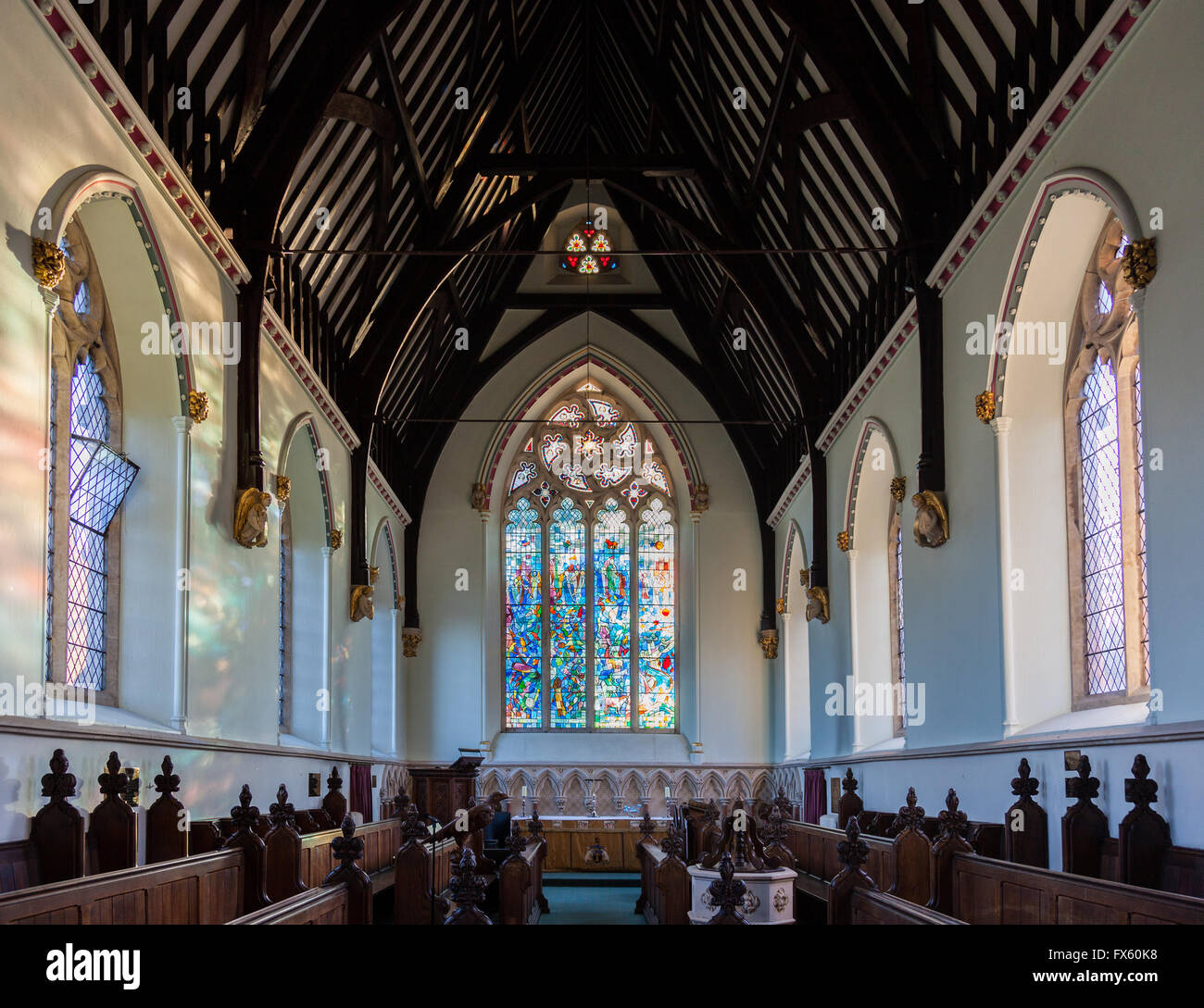 Die Kapelle bei der Royal Agricultural University, Cirencester, Gloucestershire Stockfoto