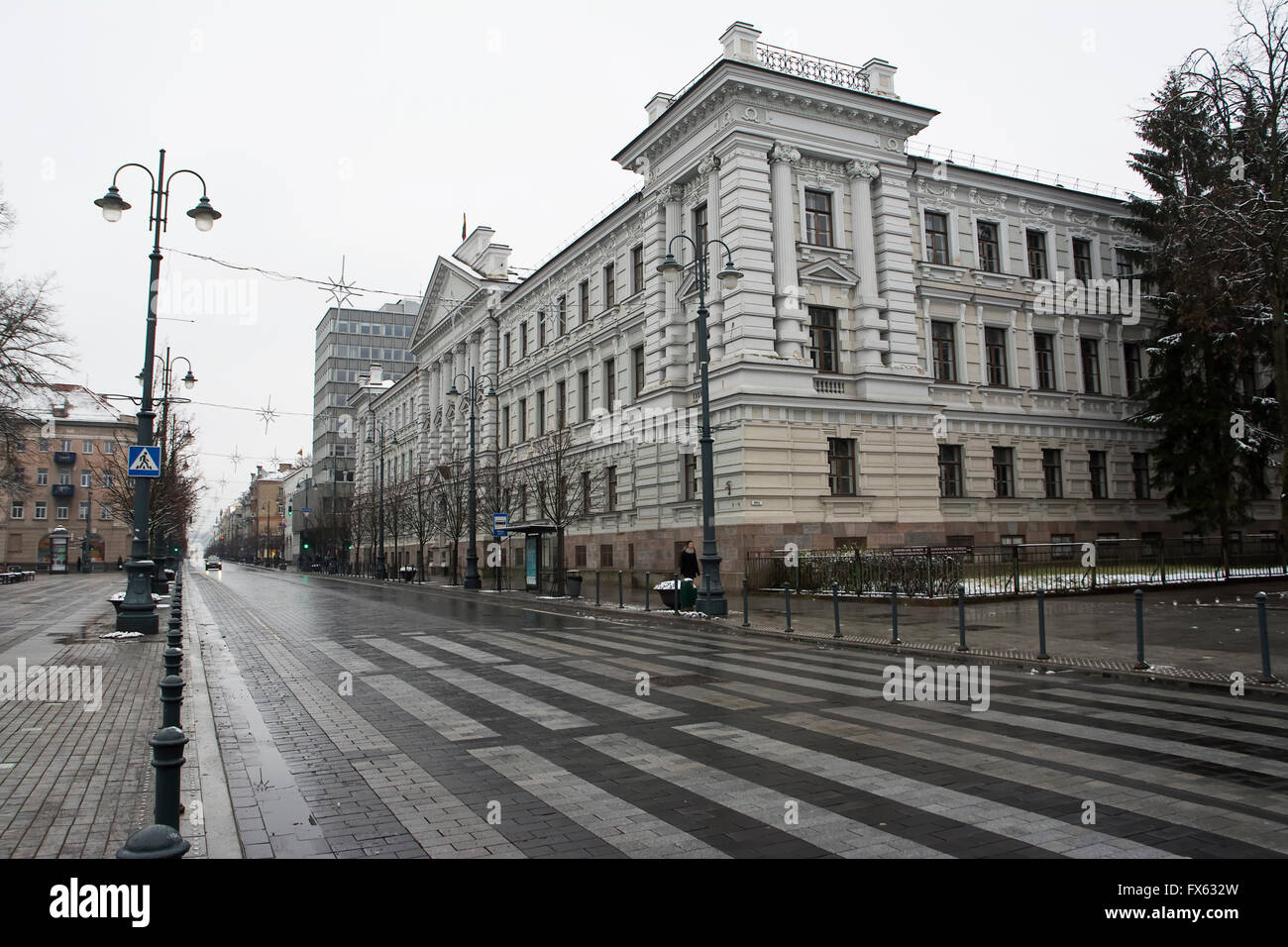 ehemalige KGB-zentrale im Zentrum von Vilnius Stockfoto ehemalige KGB-zentrale im Zentrum von Vilnius Stockfoto