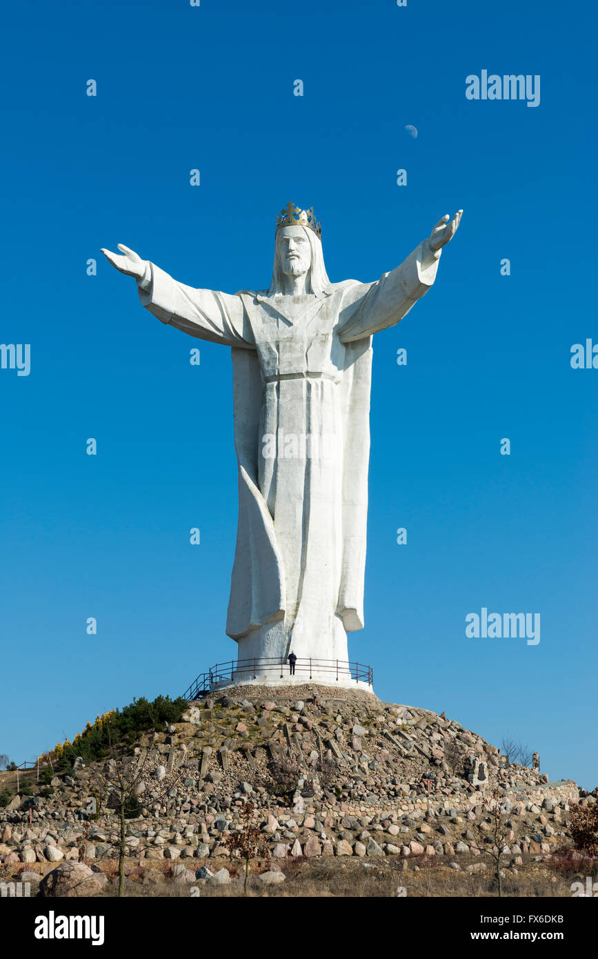 Christus, der König, der weltweit größte Statue von Jesus, Swiebodzin, Lubusz Voivodeship, in Westpolen, Europa Stockfoto