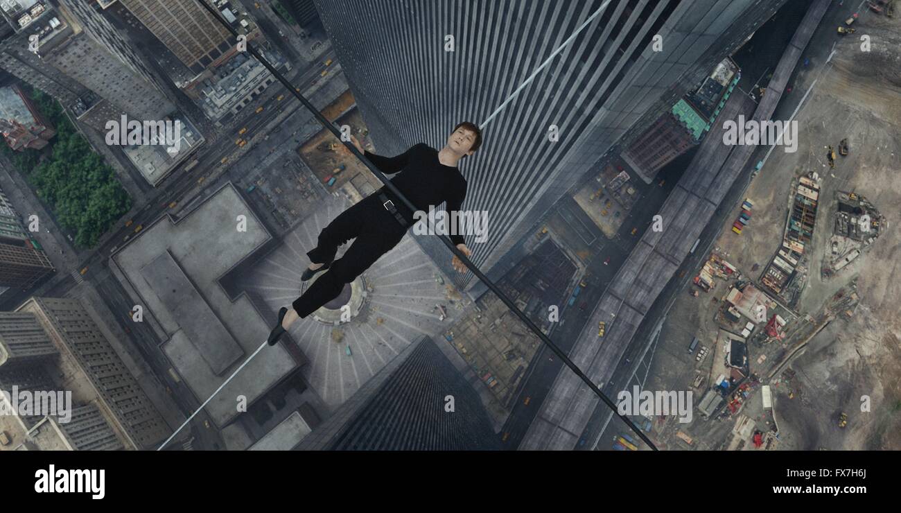 Der Spaziergang-Jahr: 2015-USA Regie: Robert Zemeckis Joseph Gordon-Levitt, Charlotte Le Bon Stockfoto