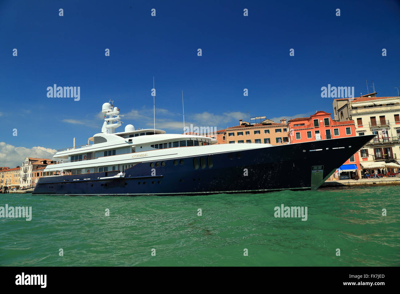 Super Mega Luxusyacht Archimedes, IMO 1009637 Stockfoto