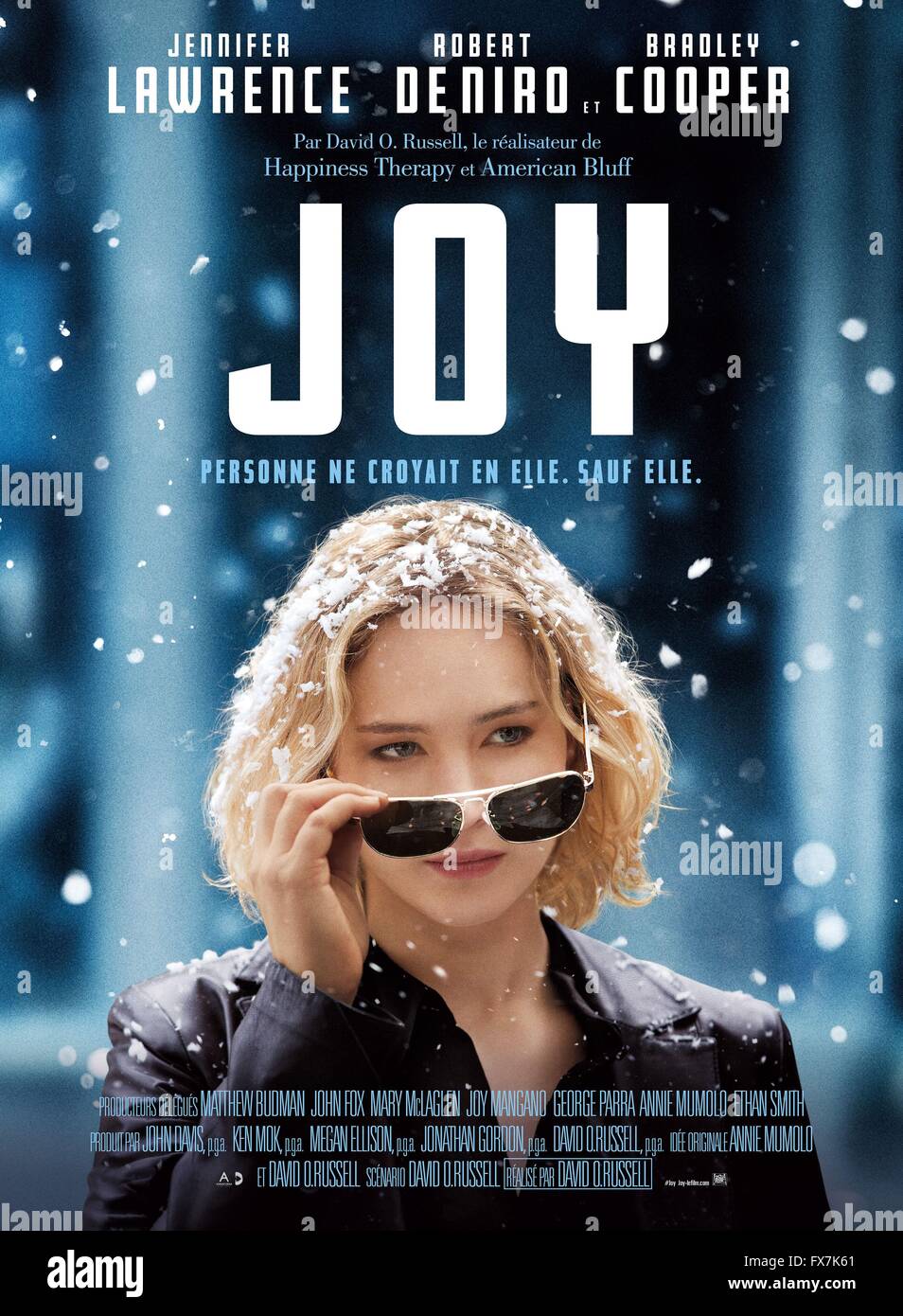 Joy Year: 2015 USA Regie: David O. Russell Jennifer Lawrence Filmplakat (Fr) Stockfoto
