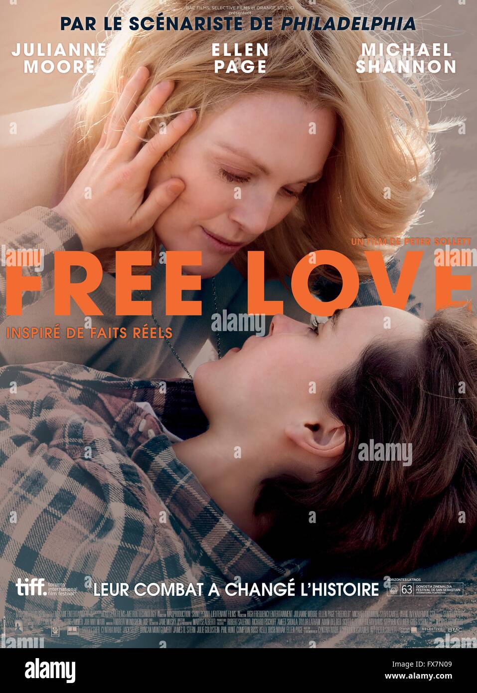 Freeheld Jahr: 2015 USA Regie: Peter Sollett Julianne Moore, Ellen Page Movie Poster (Fr) Stockfoto