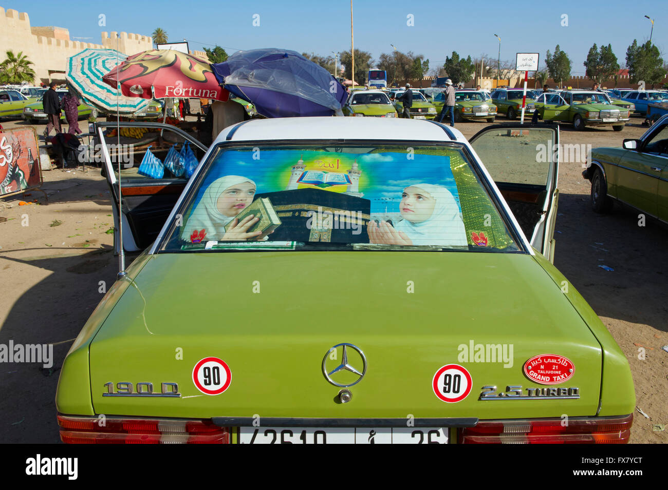 Marokko, Sous-Tal, Taroudant, lokalen taxi Stockfoto