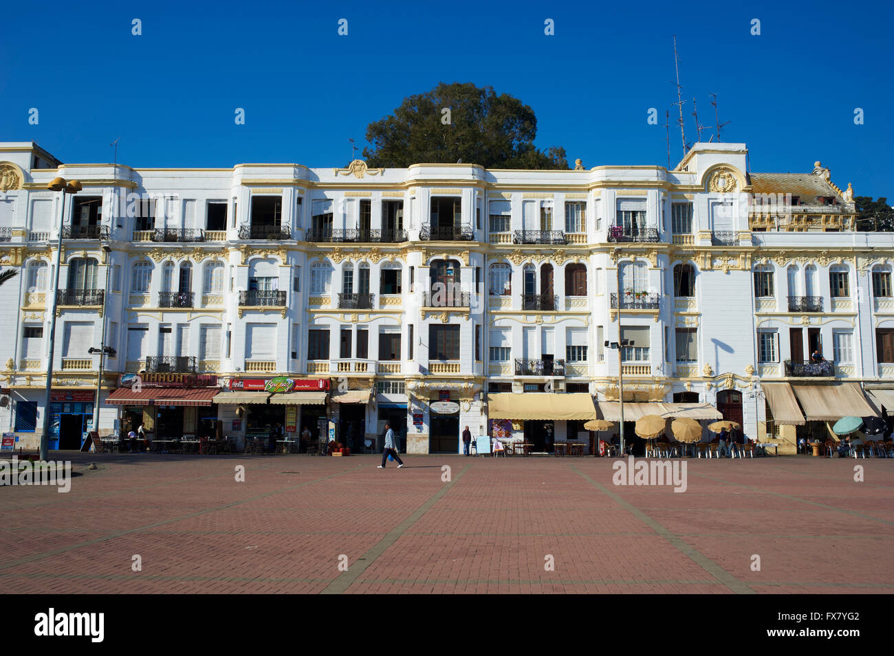 Marokko, Tanger, Medina, Altstadt, Espagne Straße Stockfoto