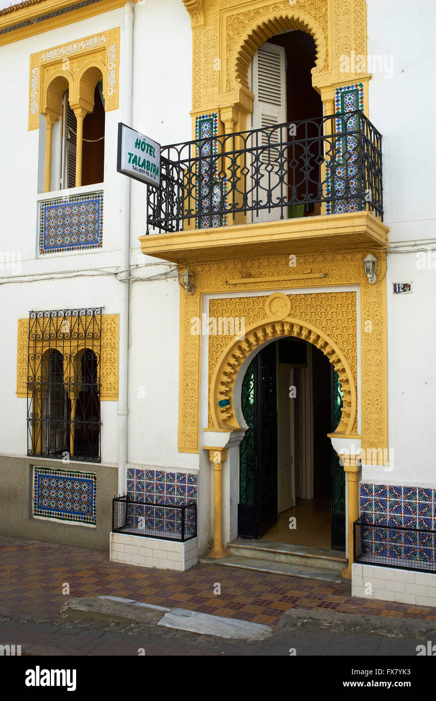 Marokko, Tanger Talabira Hotel auf die neue Stadt Stockfoto