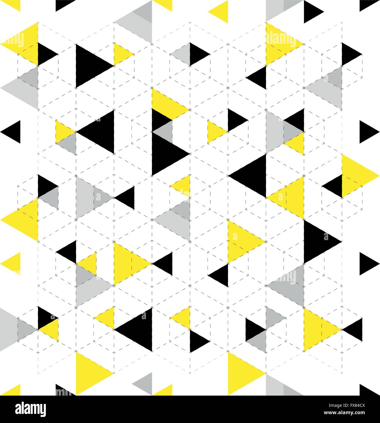 Nahtlose geometrische Dreiecksmuster. Abstrakten geometrischen Hintergrund-Design. Vektor-Illustration. Stock Vektor