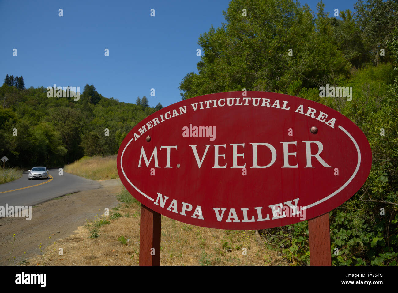 Mount Veeder AVA, Napa Valley CA Stockfoto