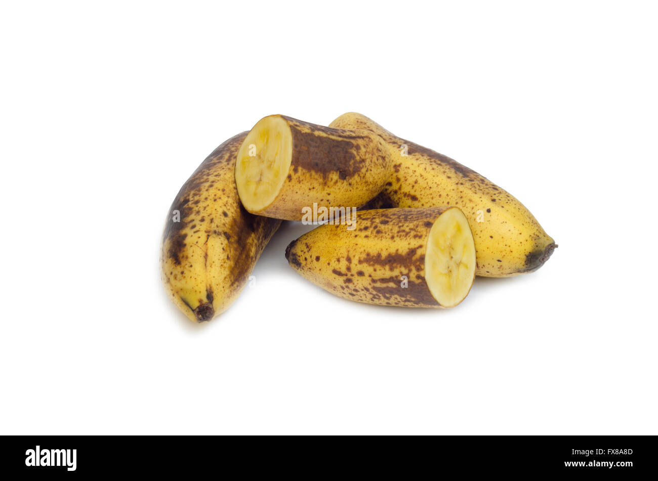 reife Banane (die Vollreife Banane produziert eine Substanz namens Tumor-Nekrose-Faktor (TNF) verfügt über die Fähigkeit zur Bekämpfung fetale Stockfoto