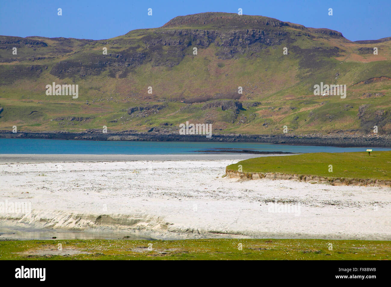 Sommer-Ansicht von Calgary Bay, Isle of Mull, Argyll Stockfoto