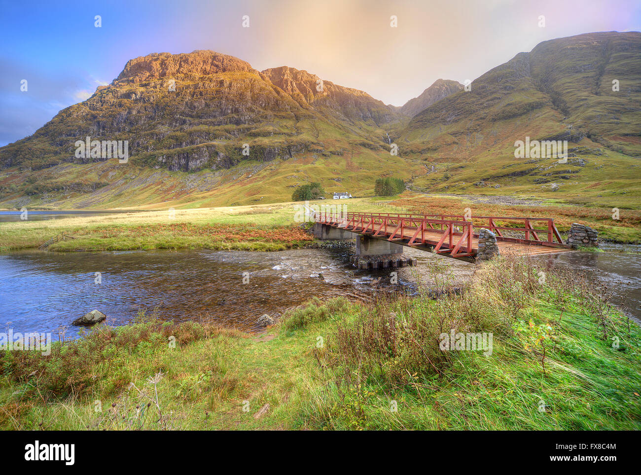 Pass von Glencoe, West Highlands Stockfoto