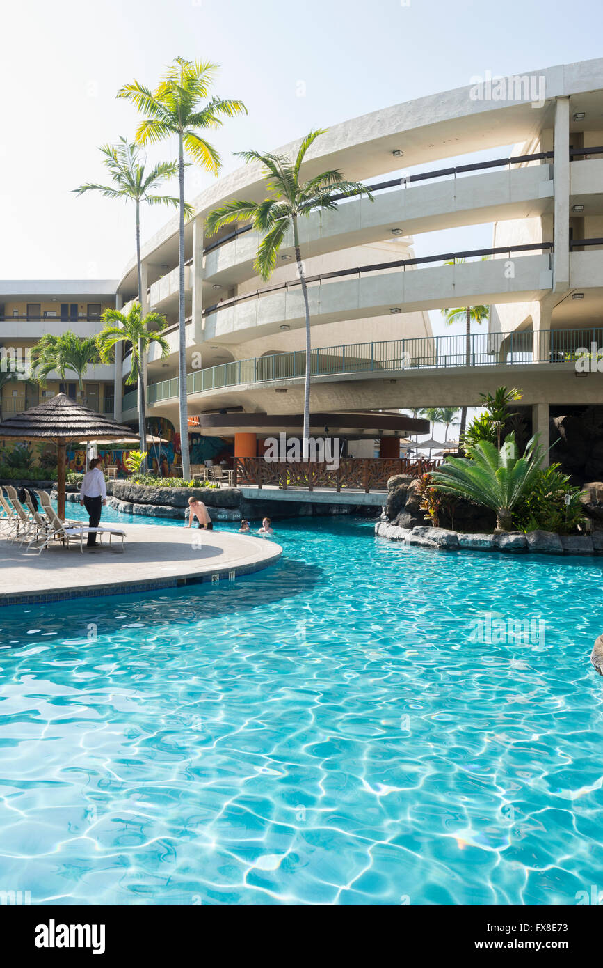 USA, Hawaii, Big Island, Kona Sheraton Hotel Stockfoto