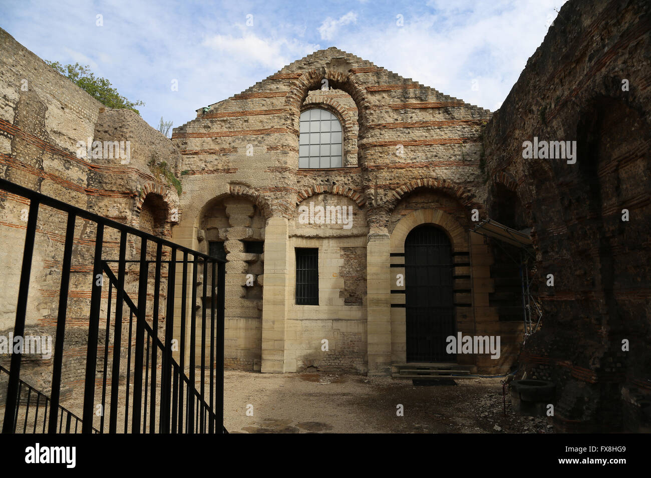 Frankreich. Paris. Ruinen der Gallo-römischen Bäder. 1. bis 3. Jahrhundert n. Chr.. Cluny-Museum. Stockfoto