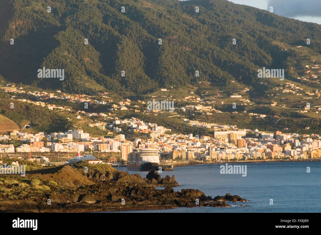 Santa Cruz De La La Palma Kanarische Inseln Insel Inseln Insel Kanaren Stadt Hauptstadt Hafen Häfen Stockfoto