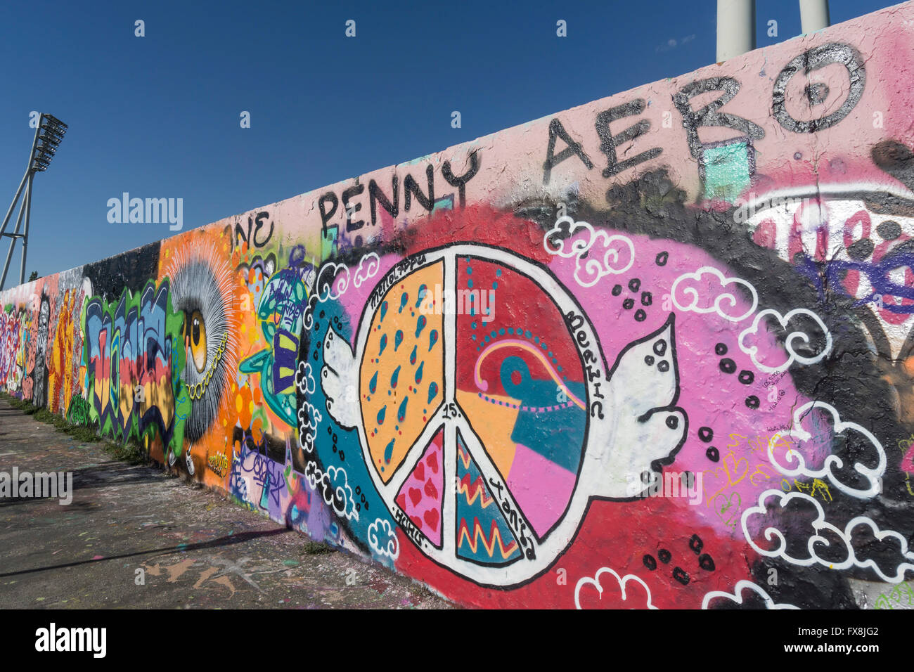 Graffiti, Mauerpark, Prenzlauer Berg, Berlin Stockfoto