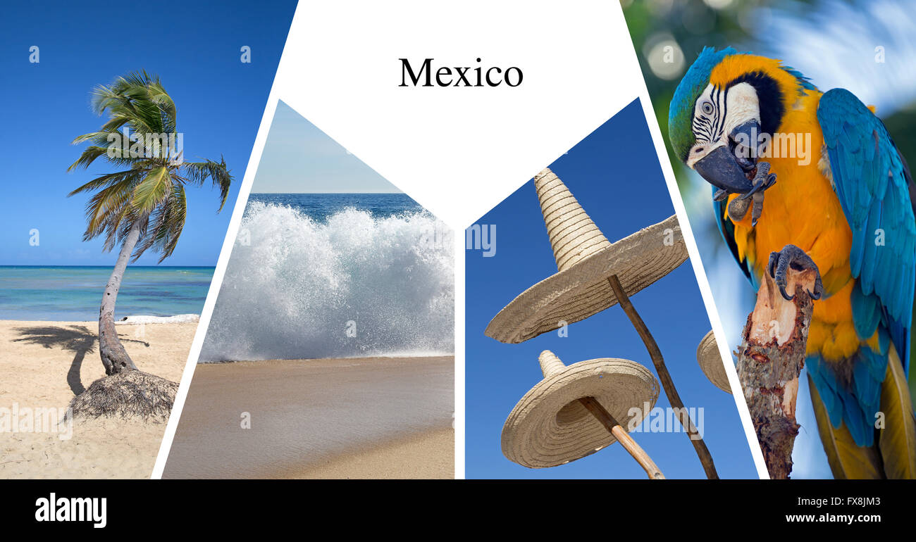 Mexiko-Präsentation-Karte Stockfoto