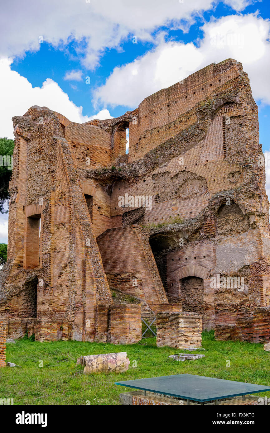 Domus Augustana (Haus des Augustus) Ruinen, Palatin, Rom Stockfoto