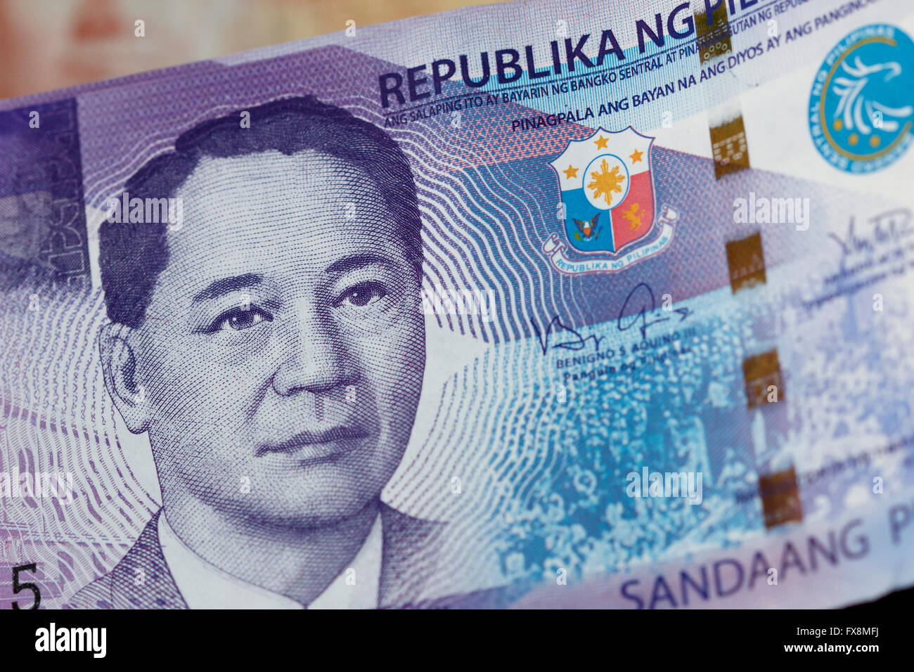 Geld von den Philippinen. Stockfoto