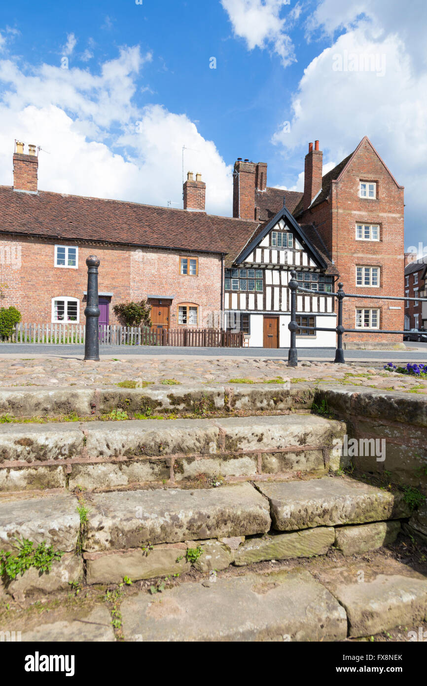 Historische Gebäude in am Fluss Stadt Bewdley, Worcestershire, England, Großbritannien Stockfoto