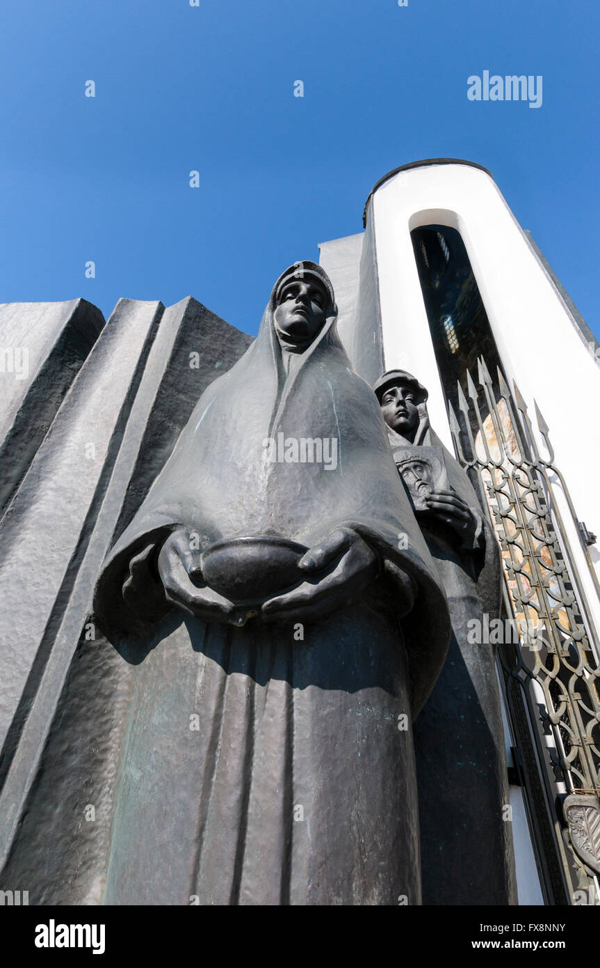 Der Afghanistan-Krieg-Denkmal auf der Insel der Tränen in Minsk, erinnert sich an belarussische Soldaten, die in der UdSSR 9 jährigen Krieg in Afgh gestorben Stockfoto