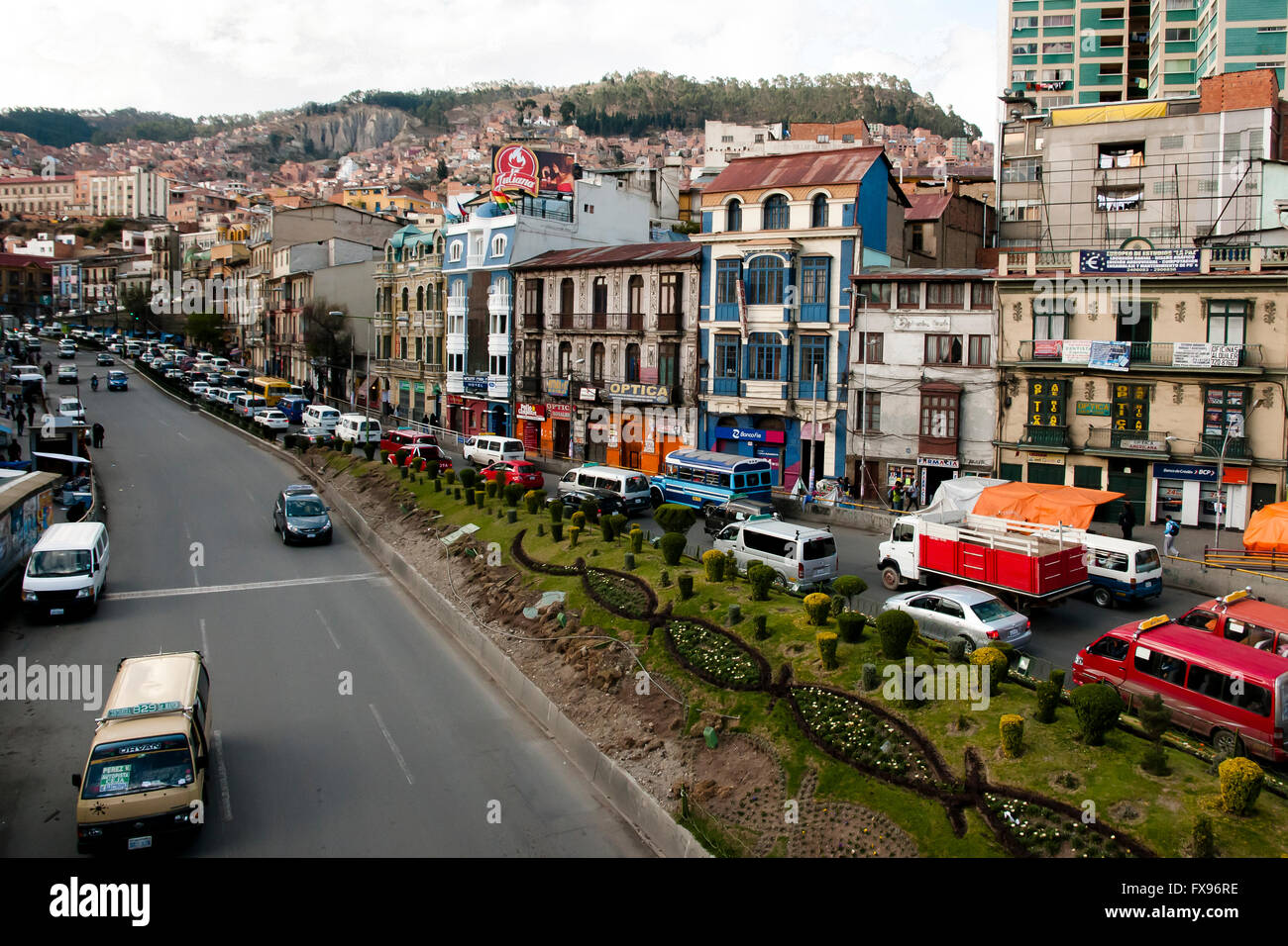 La Paz - Bolivien Stockfoto
