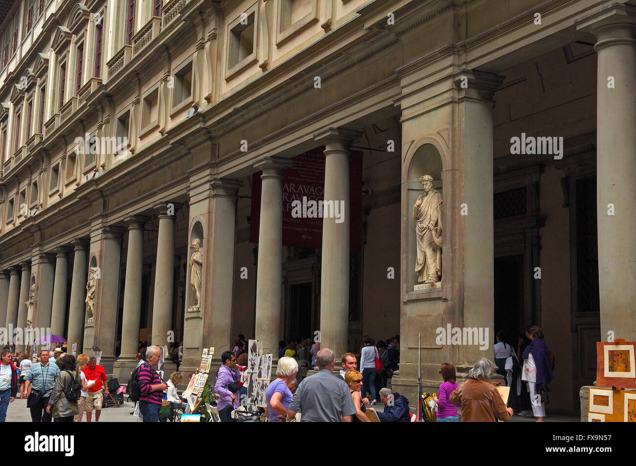 Florenz. Uffizi Galerie, Toskana. Italien. Europa Stockfoto