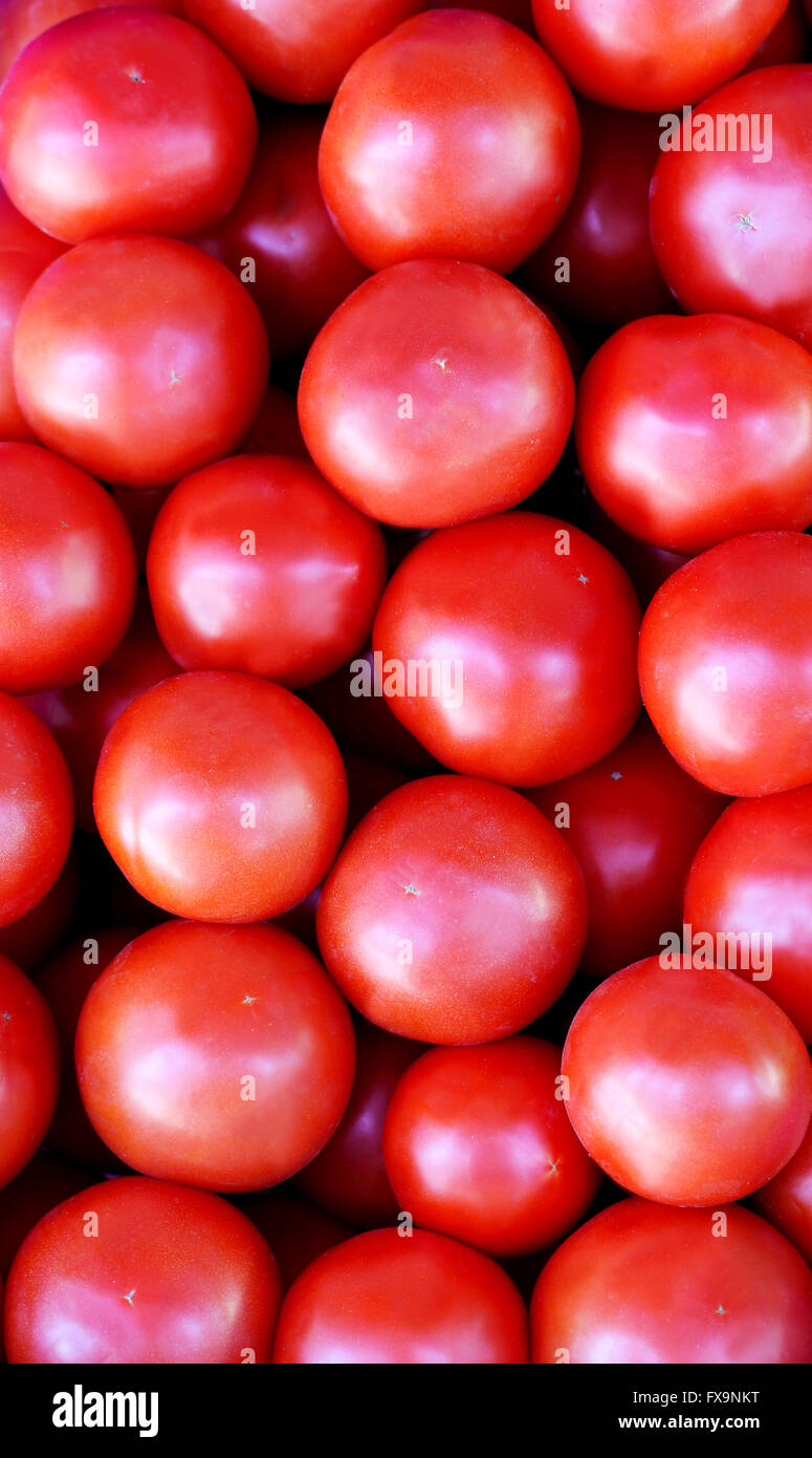 Köstlich frisches Gemüse Tomaten fotografiert schließen sich Stockfoto