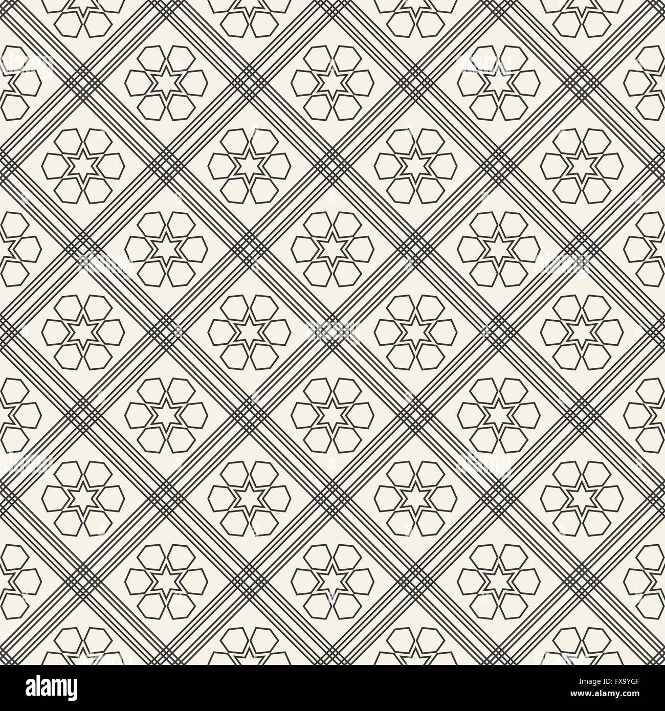 Arabische Tapetenmuster. Östlichen Muster. Abstrakte nahtlose geometrische islamischen Tapetenmuster für Ihr design Stock Vektor
