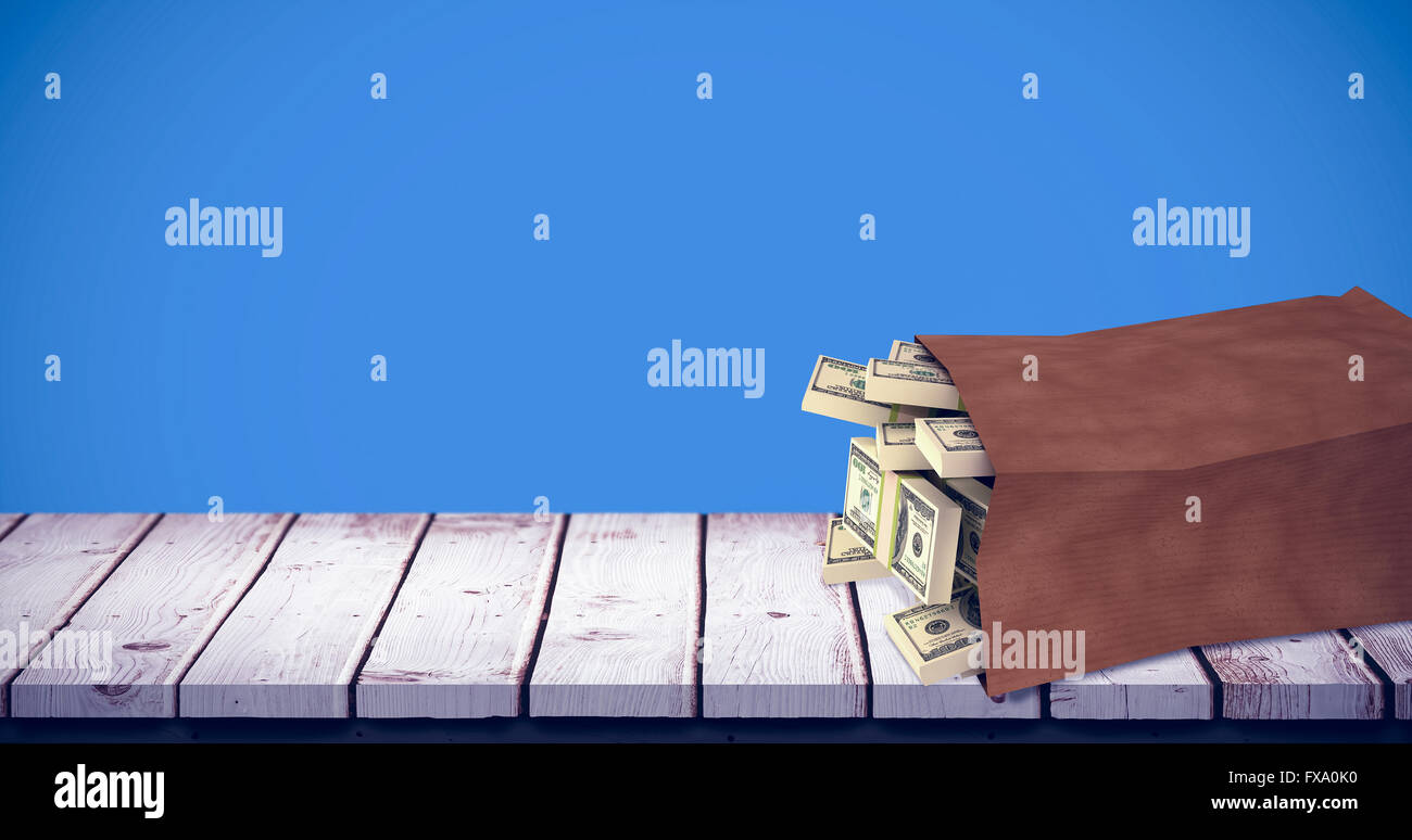 Tasche von Dollar Stockfoto