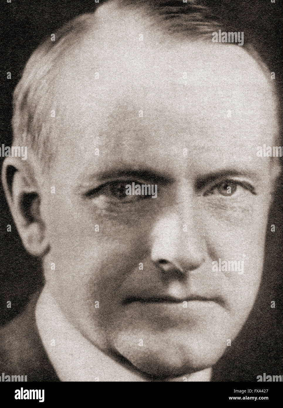 John Calvin Coolidge Jr., 1872-1933.  30. Präsident der Vereinigten Staaten von Amerika. Stockfoto