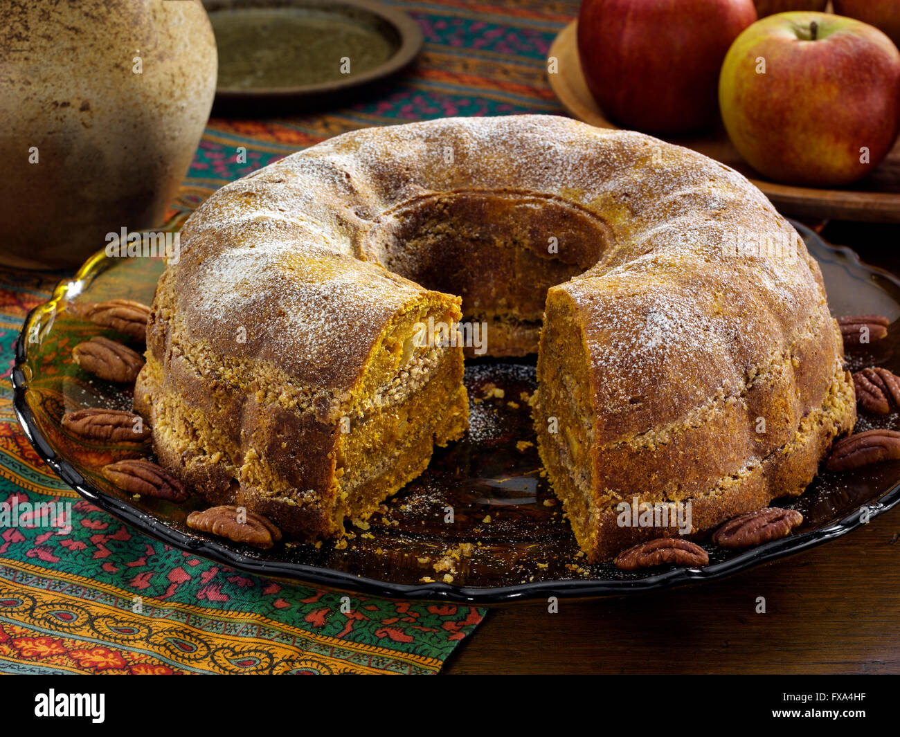 Herbst-Gugelhupf Stockfoto