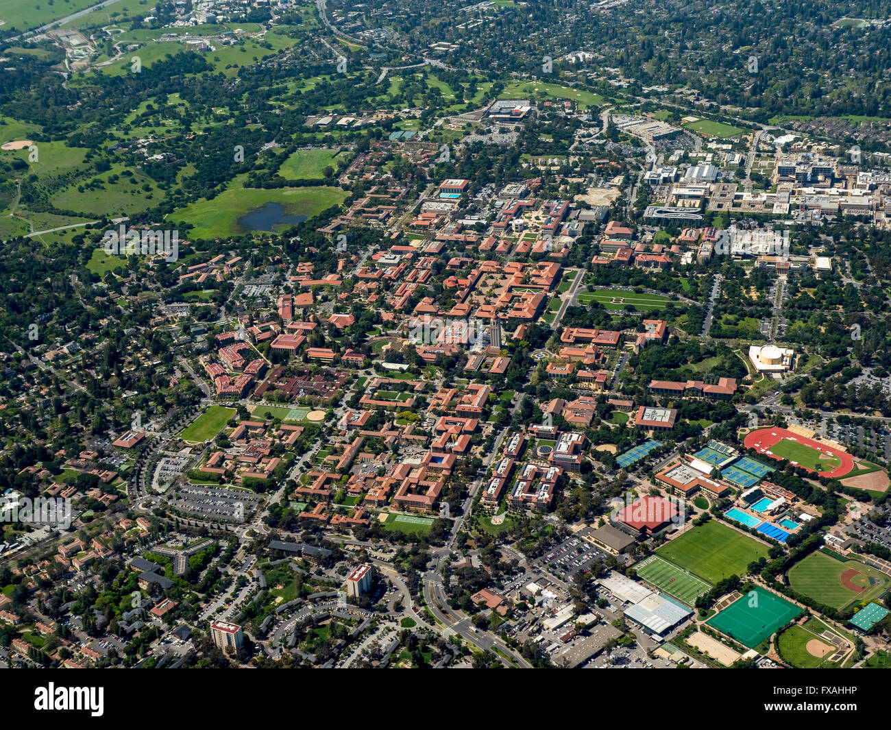 Universität Campus Stanford University, Palo Alto, Kalifornien, Silicon Valley, Kalifornien, USA Stockfoto