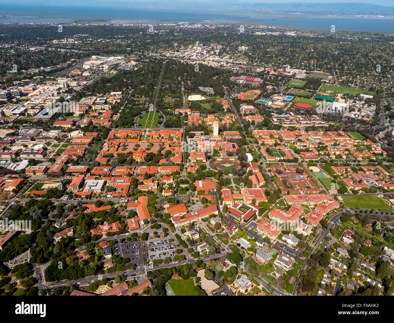 Universität Campus Stanford University, Palo Alto, Kalifornien, Silicon Valley, Kalifornien, USA Stockfoto